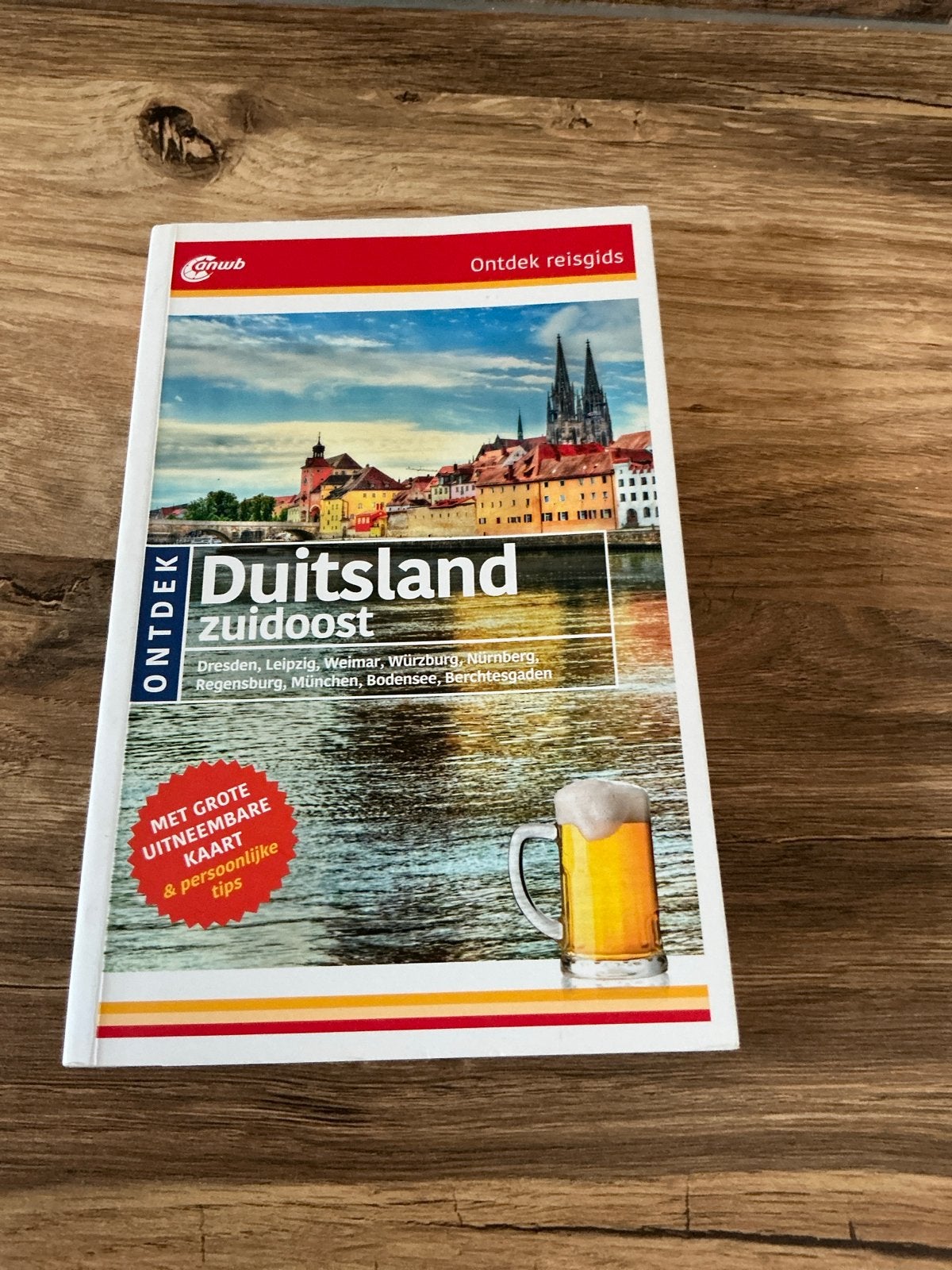 ANWB Ontdek Reisgids Duitsland Zuidoost met kaart, Boeken, Europa, Ophalen of Verzenden, Zo goed als nieuw, Reisgids of -boek