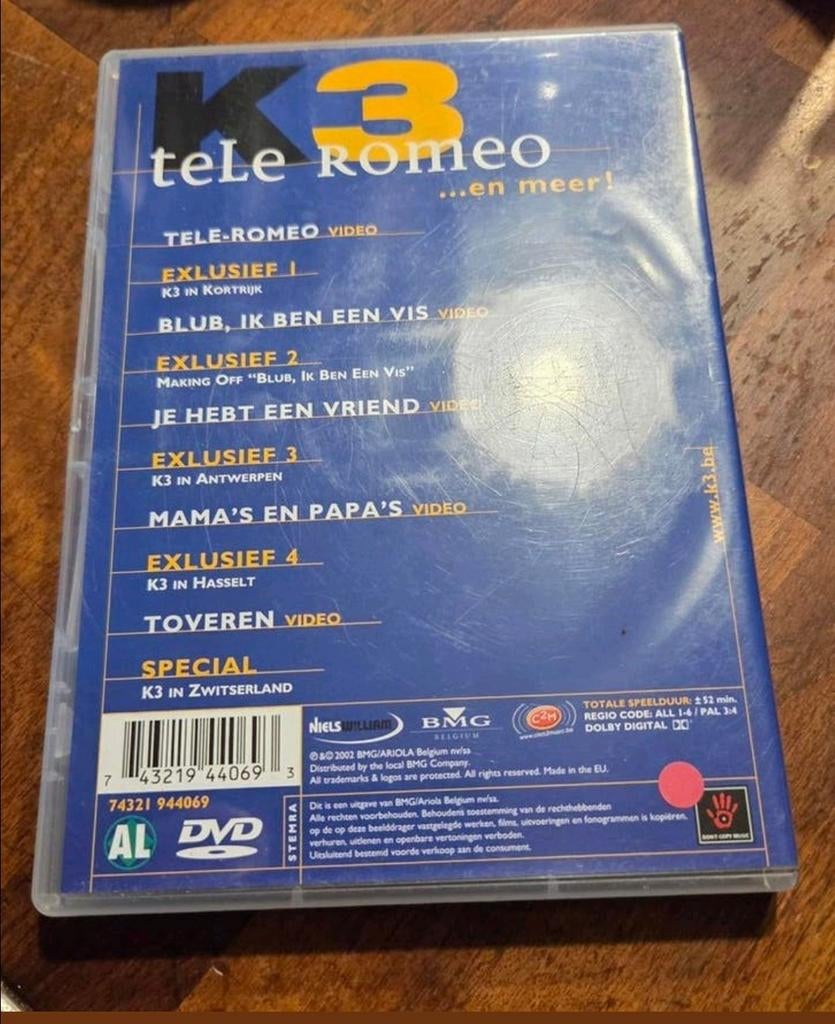 K3 Tele-Romeo en nog veel meer - DVD, Ophalen of Verzenden