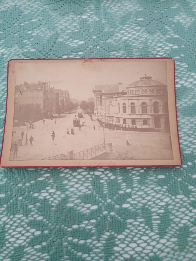 Oude foto's van Amsterdam - P. Oosterhuis & A.T. Rooswinkel, Antiek en Kunst, Kunst | Tekeningen en Foto's, Ophalen of Verzenden