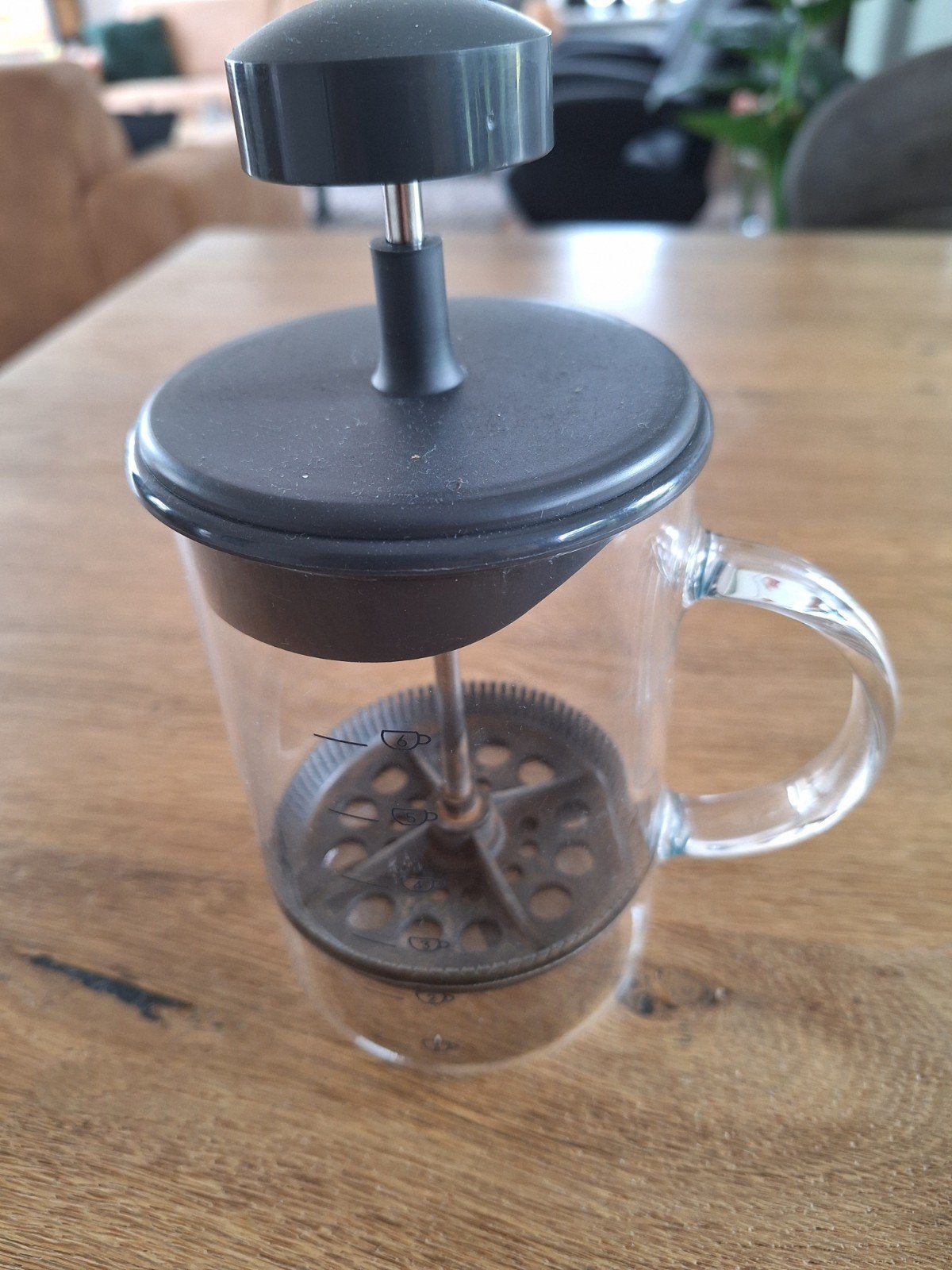 Glazen French Press Koffie-maker, Ophalen of Verzenden, Zwart, Overige merken, Glas