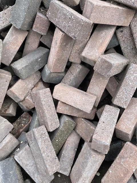 bestrating 7’ Duimers beton; waalformaat bestrating;, Ophalen, Klinkers, Zo goed als nieuw, 10 m² of meer