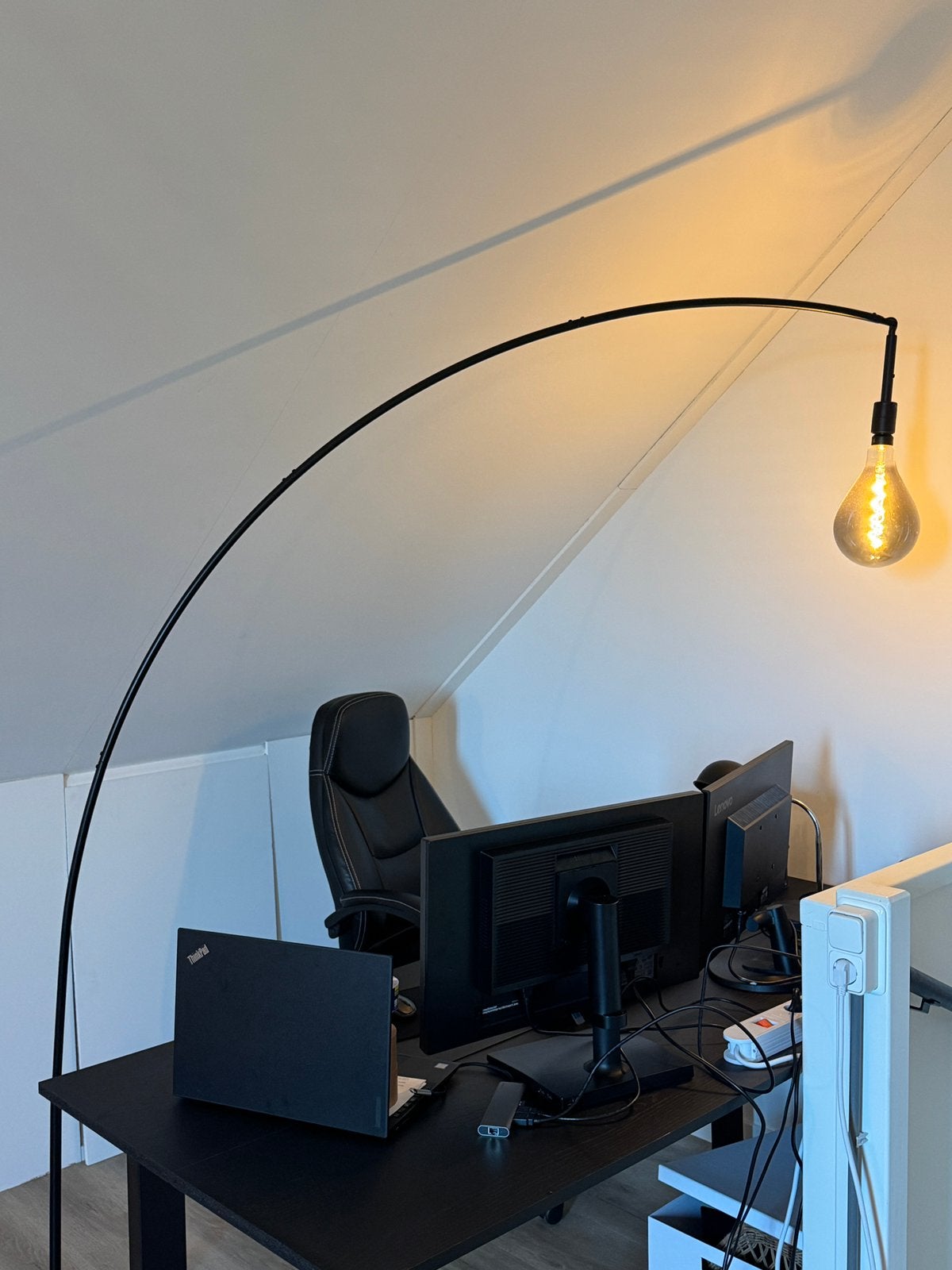 Ikea SKAFTET staande lampvoet+lamp, Ophalen of Verzenden, Zo goed als nieuw, 200 cm of meer