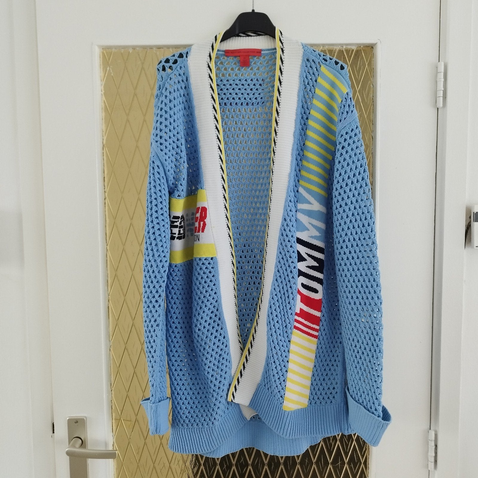 Tommy Hilfiger Collection gehaakt vest - XS, Blauw, Ophalen of Verzenden, Zo goed als nieuw, Maat 34 (XS) of kleiner