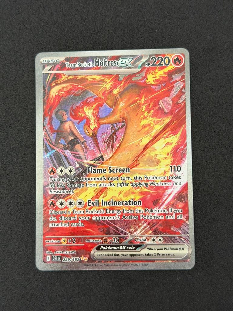 Team Rocket's Moltres ex (DRI 229) Destined Rivals, Ophalen of Verzenden, Zo goed als nieuw