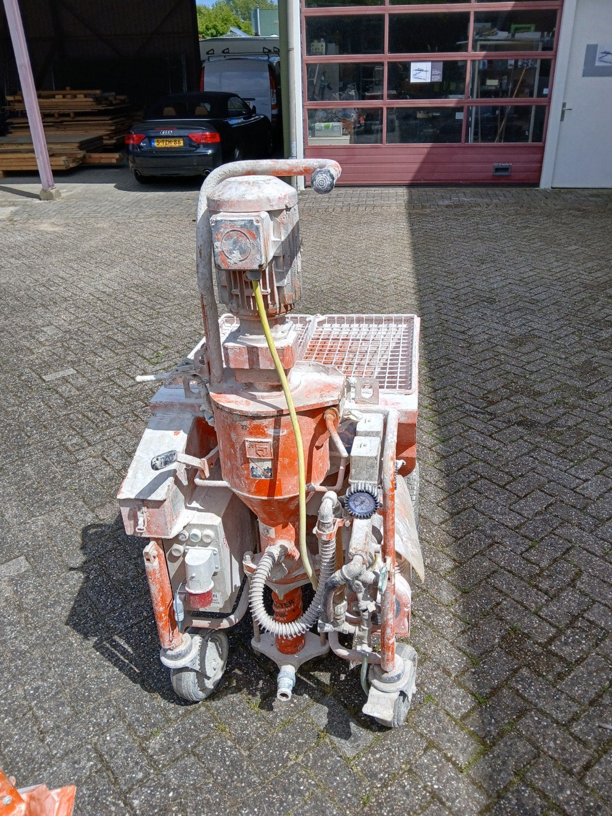 G4 PFT gipsspuit inclusief silomat compressor en watertank, Ophalen of Verzenden