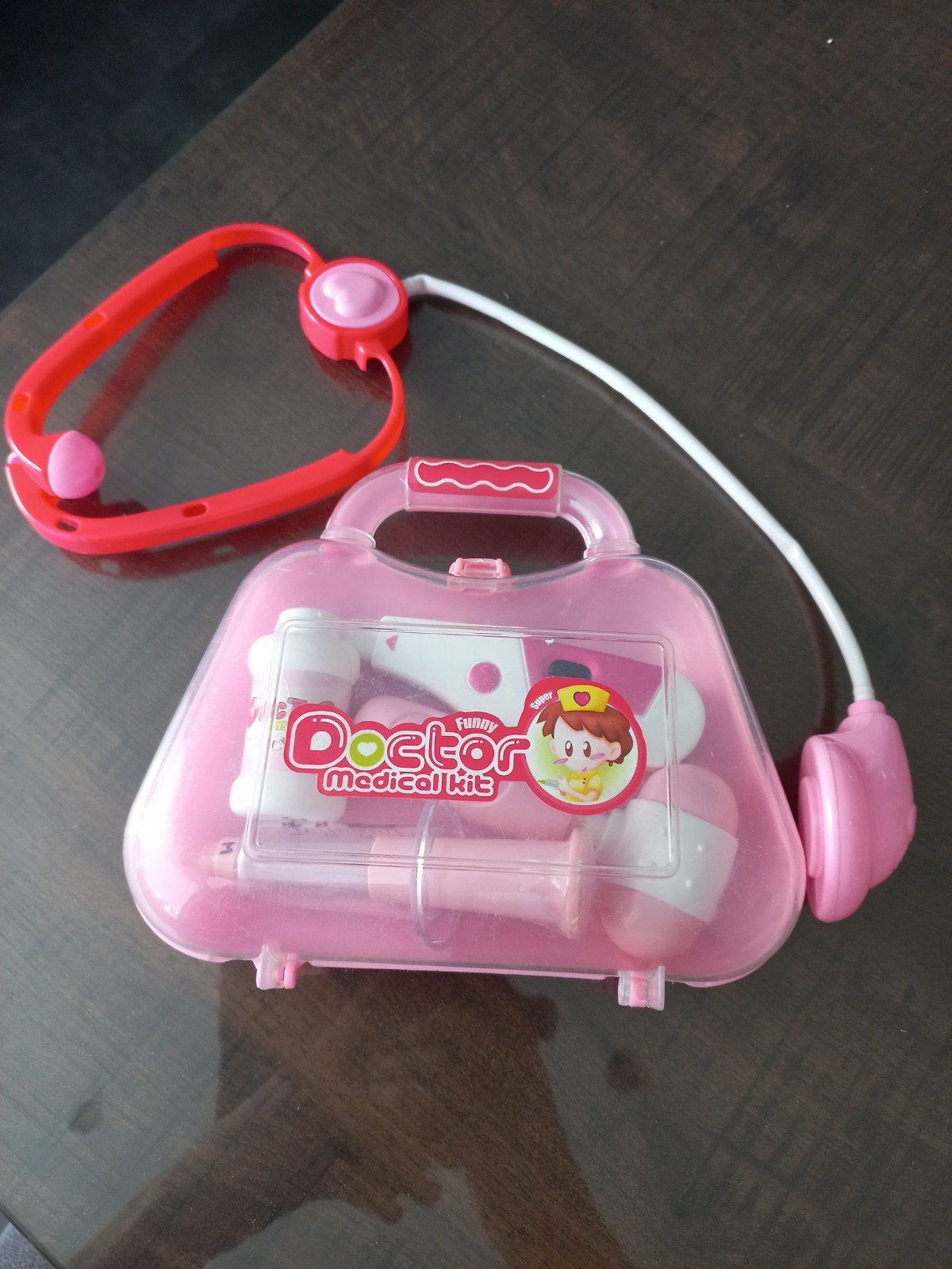Leuke roze doktersset voor kinderen, Ophalen of Verzenden, Gebruikt, Jongen of Meisje