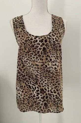 Panter print top maat 38!, Maat 38/40 (M), Bruin, Verzenden, Zo goed als nieuw