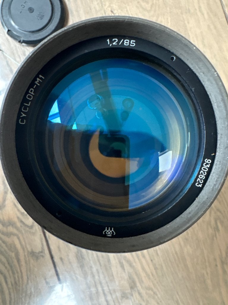 Cyclop-M1 85mm f/1.2 Bokeh Lens +-1 Nachtkijker (1993), Ophalen, Gebruikt, Telelens