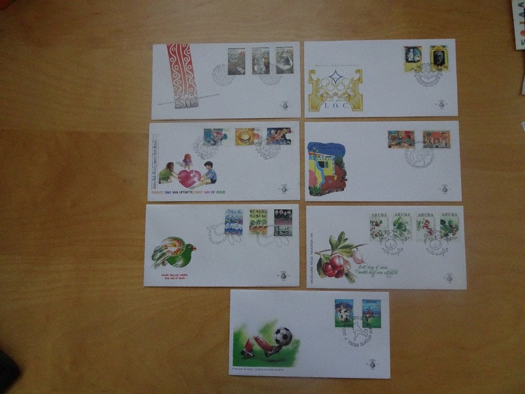 FDC's Aruba, Postzegels en Munten, Postzegels | Eerstedagenveloppen, Ophalen of Verzenden, Onbeschreven, Rest van de wereld
