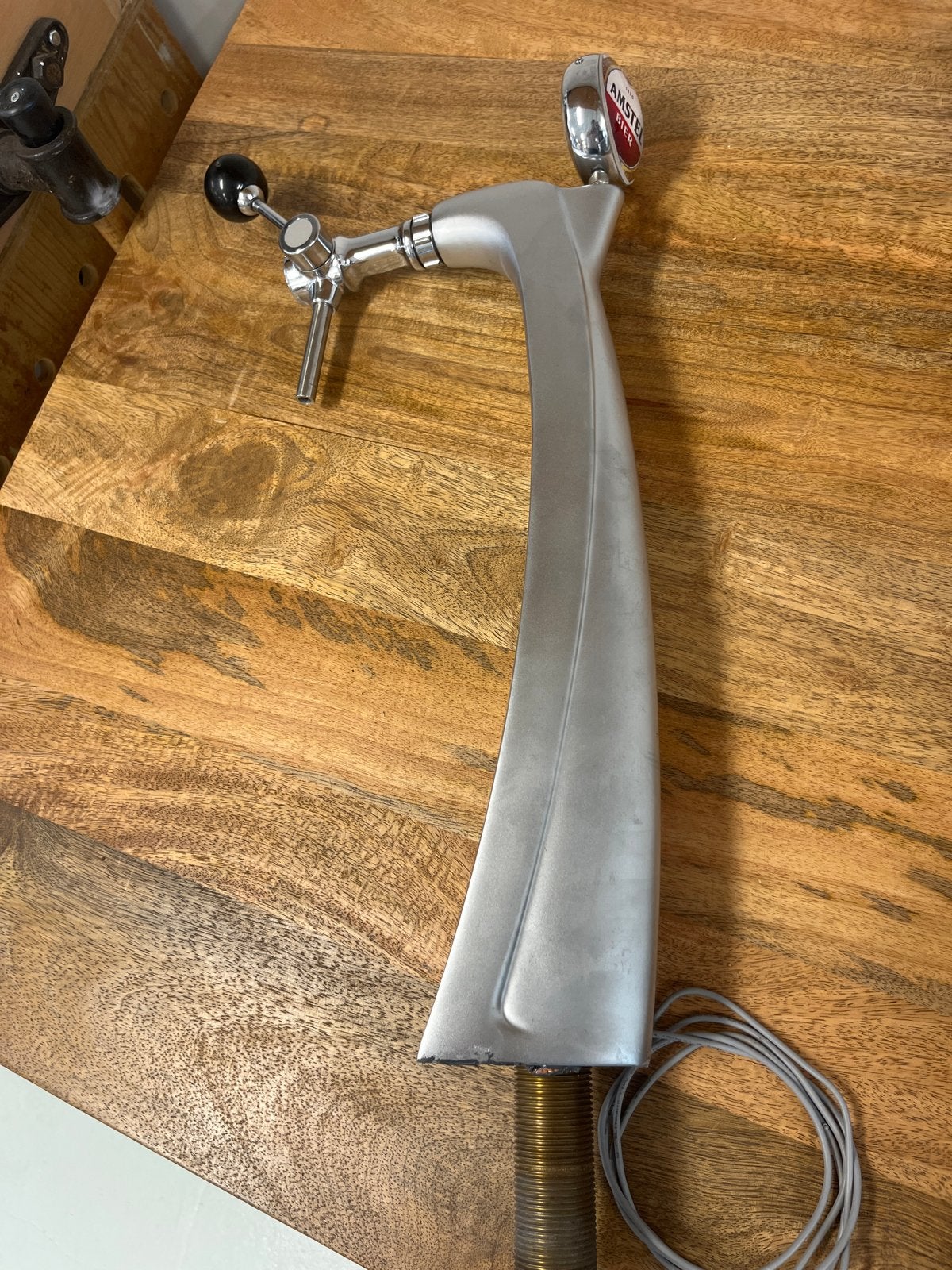 2 originele Amstel De Bone biertappen, Ophalen of Verzenden, Zo goed als nieuw, Chroom, Overige typen