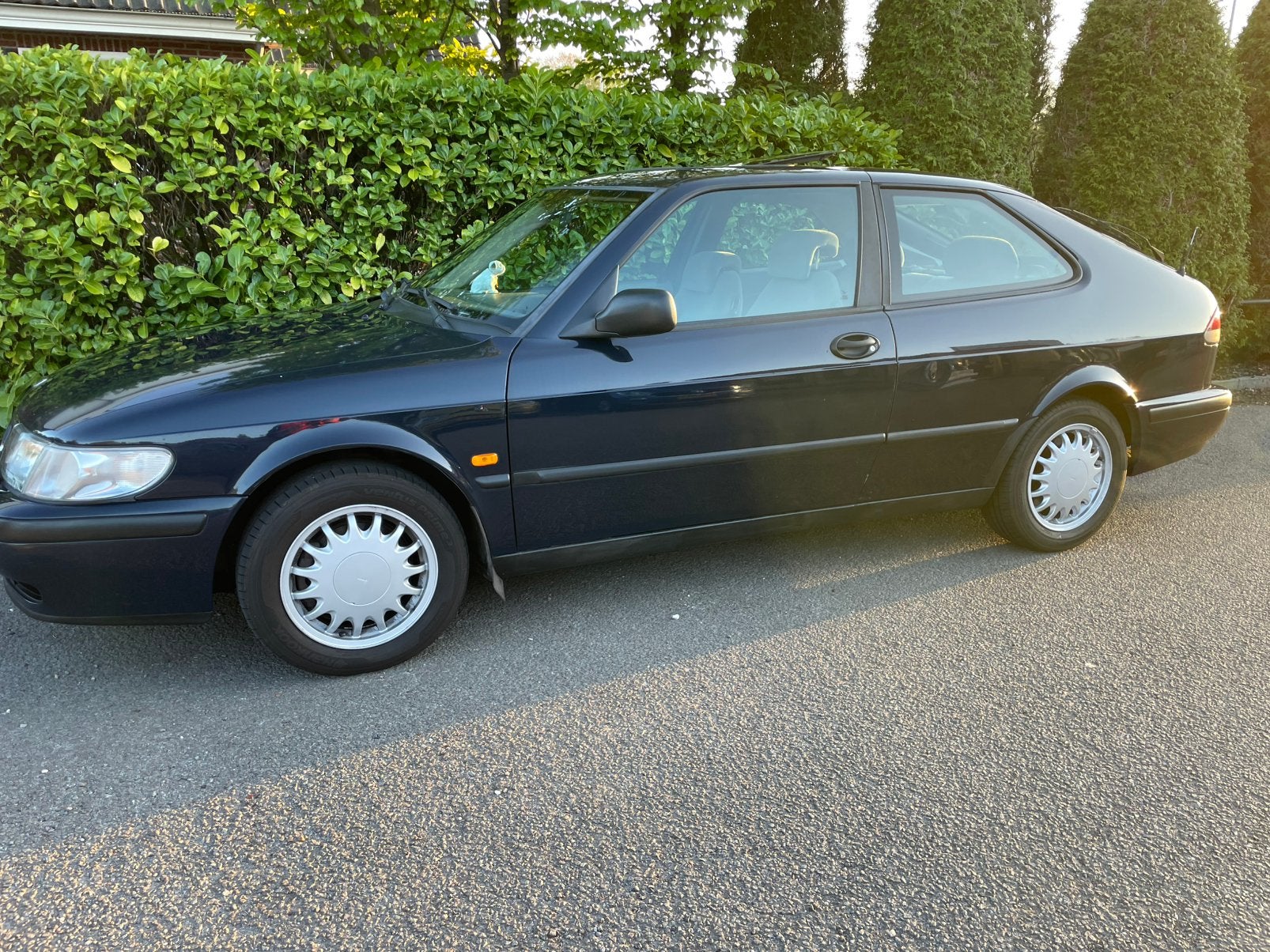 Saab 9-3 2.0 I Coupe 1999 Blauw, Auto's, Saab, Voorwielaandrijving, Stof, 4 cilinders, Elektrische buitenspiegels