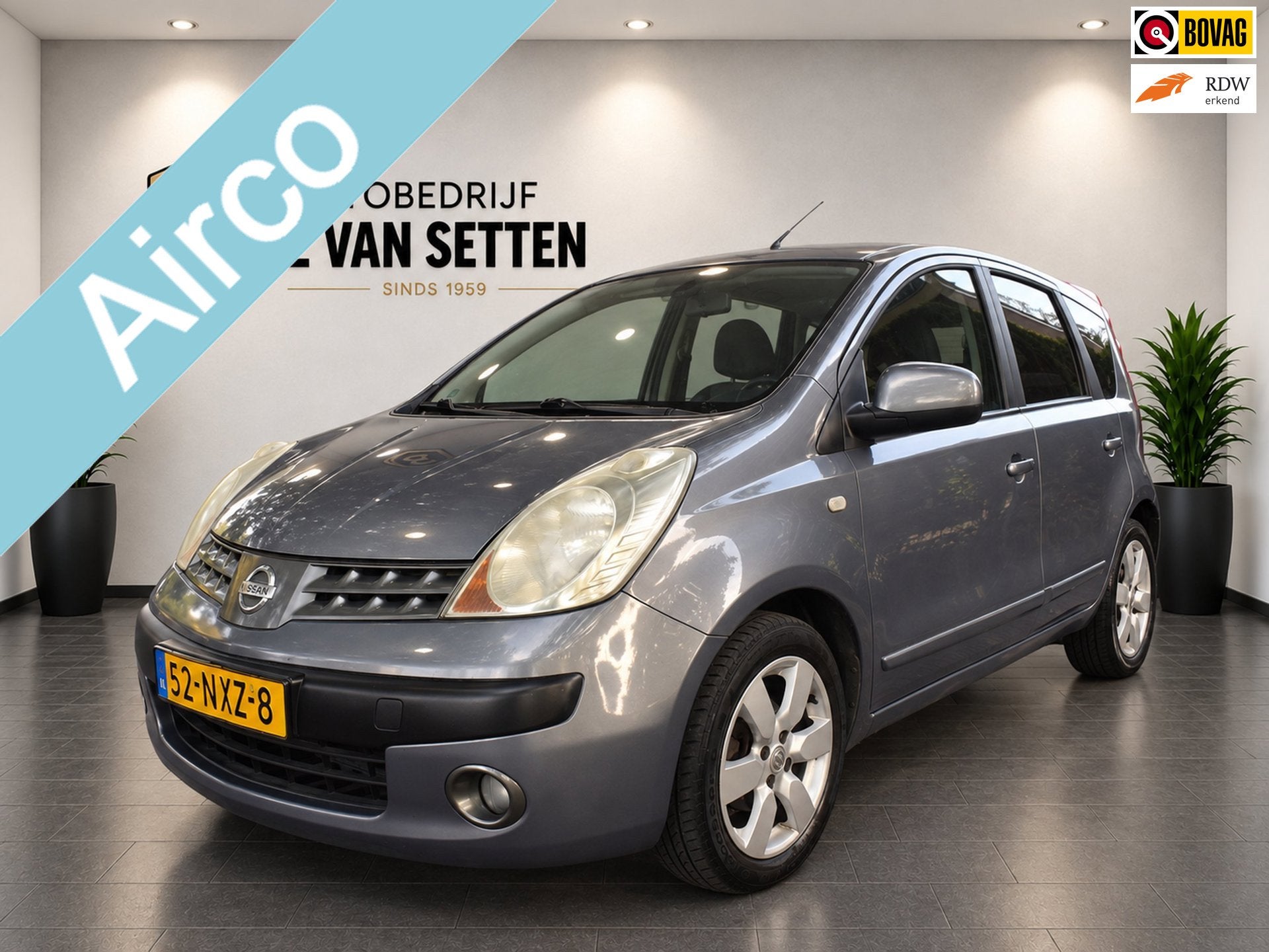Nissan Note 1.6 Visia Trekhaak, Dealer onderhouden, 15 km/l, Gebruikt, Zwart