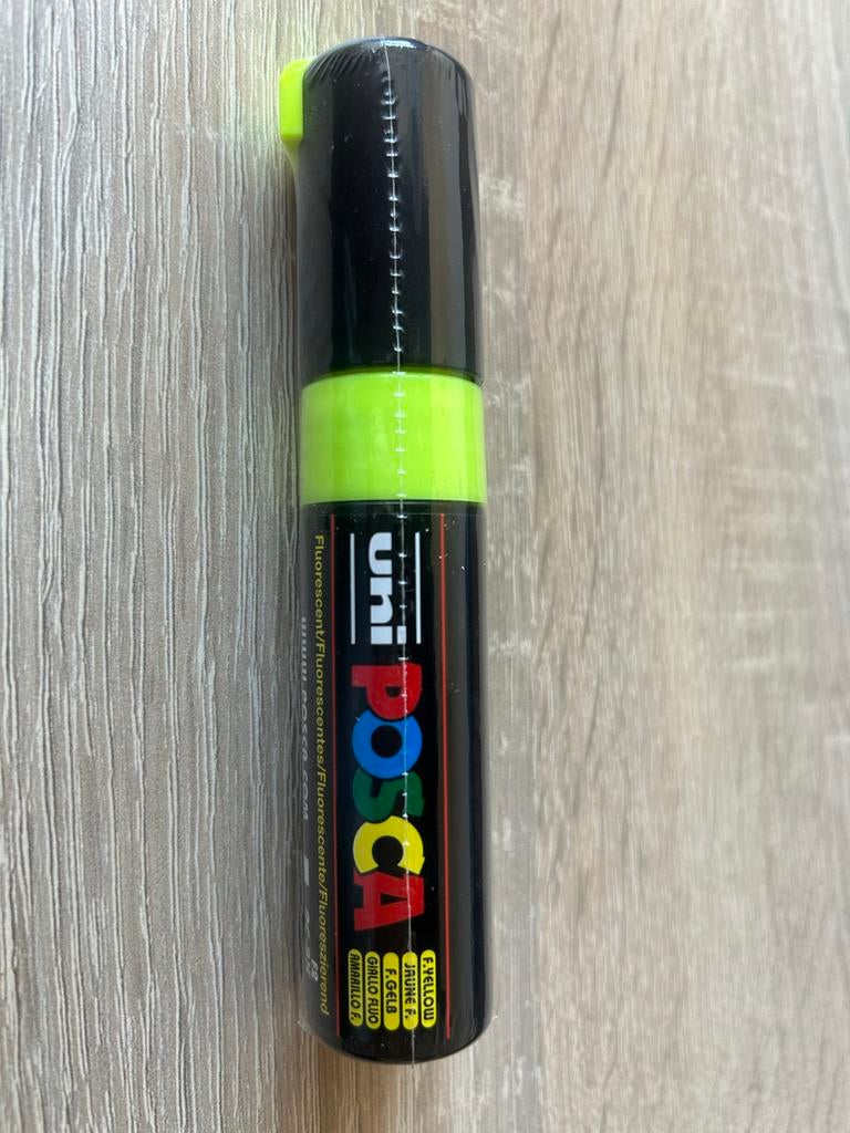 Uni Posca stift F. Yellow, Ophalen of Verzenden, Nieuw, Potlood of Stift
