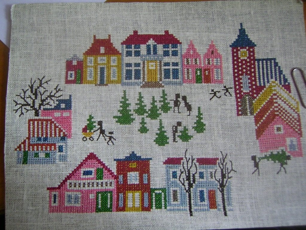 NIEUW patroon diverse Huisjes. Verkoop ook DMC garens, Ophalen of Verzenden, Nieuw, Handborduren, Patroon