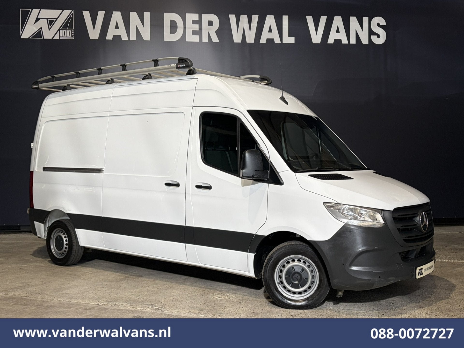 Mercedes-Benz Sprinter 314 CDI 143pk L2H2 Euro6 Airco | Came, Gebruikt, Wit, Mercedes-Benz, Bedrijf