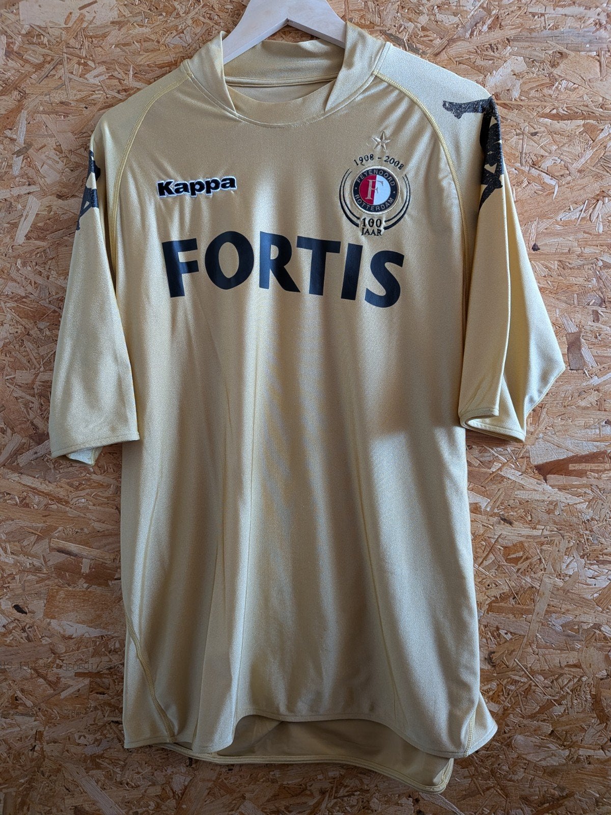 Feyenoord Rotterdam 2008/2008 Fortis 100-jarig bestaan, Sport en Fitness, Voetbal, Gebruikt, Shirt, Maat XL, Ophalen of Verzenden