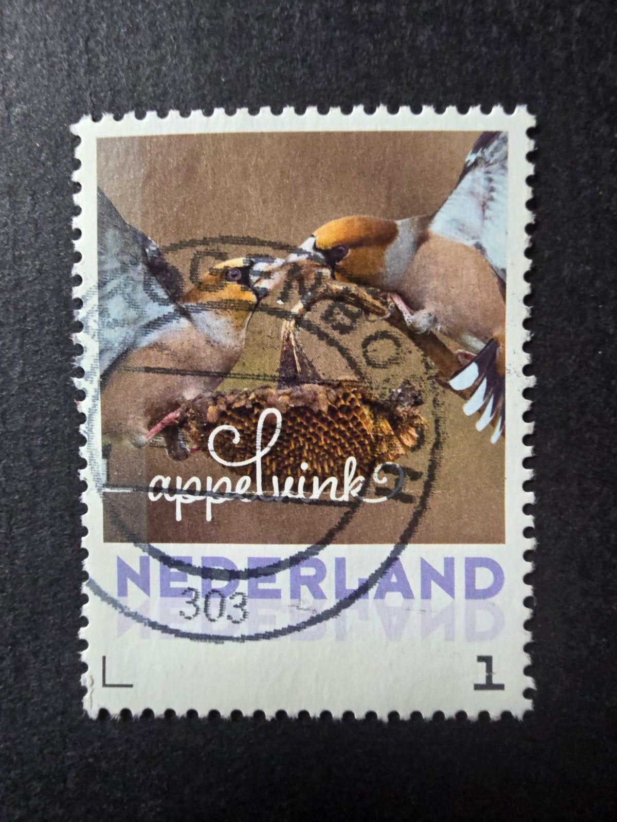 Persoonlijke Postzegel Nederland - Appelvink 1, Ophalen of Verzenden, Na 1940, Gestempeld