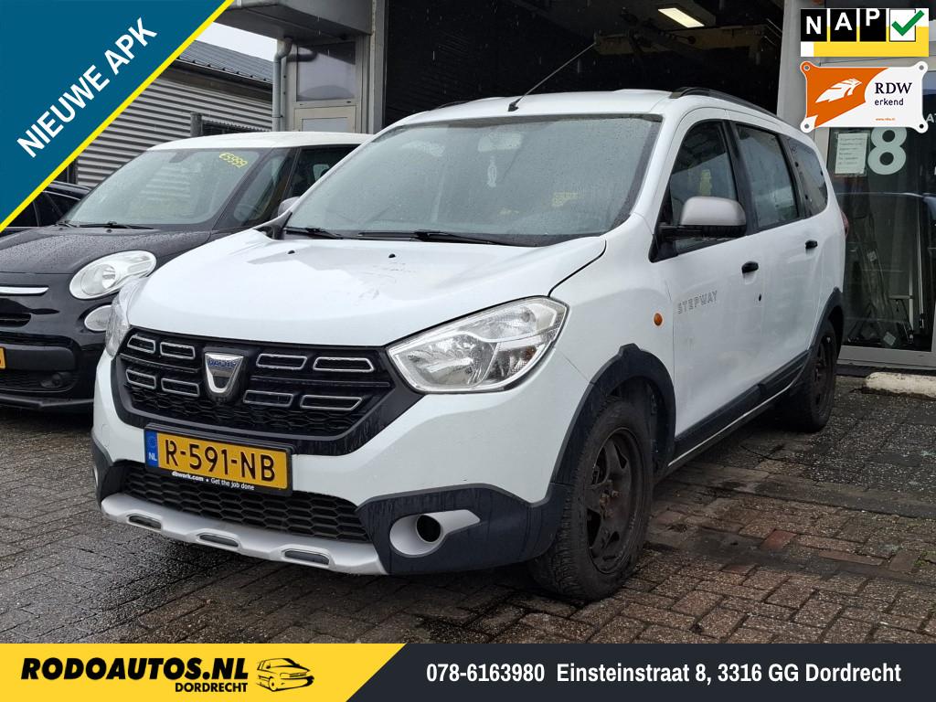 Dacia Lodgy 1.6 SCe 7-Pers. Airco Exportprijs ✅ (bj 2019), Euro 6, 4 cilinders, 7 stoelen, Wit