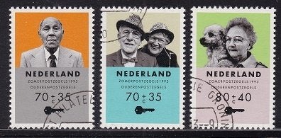 232 - Nederland nvph 1557/1559 gestempeld Zomerzegels, Verzenden, Na 1940, Gestempeld