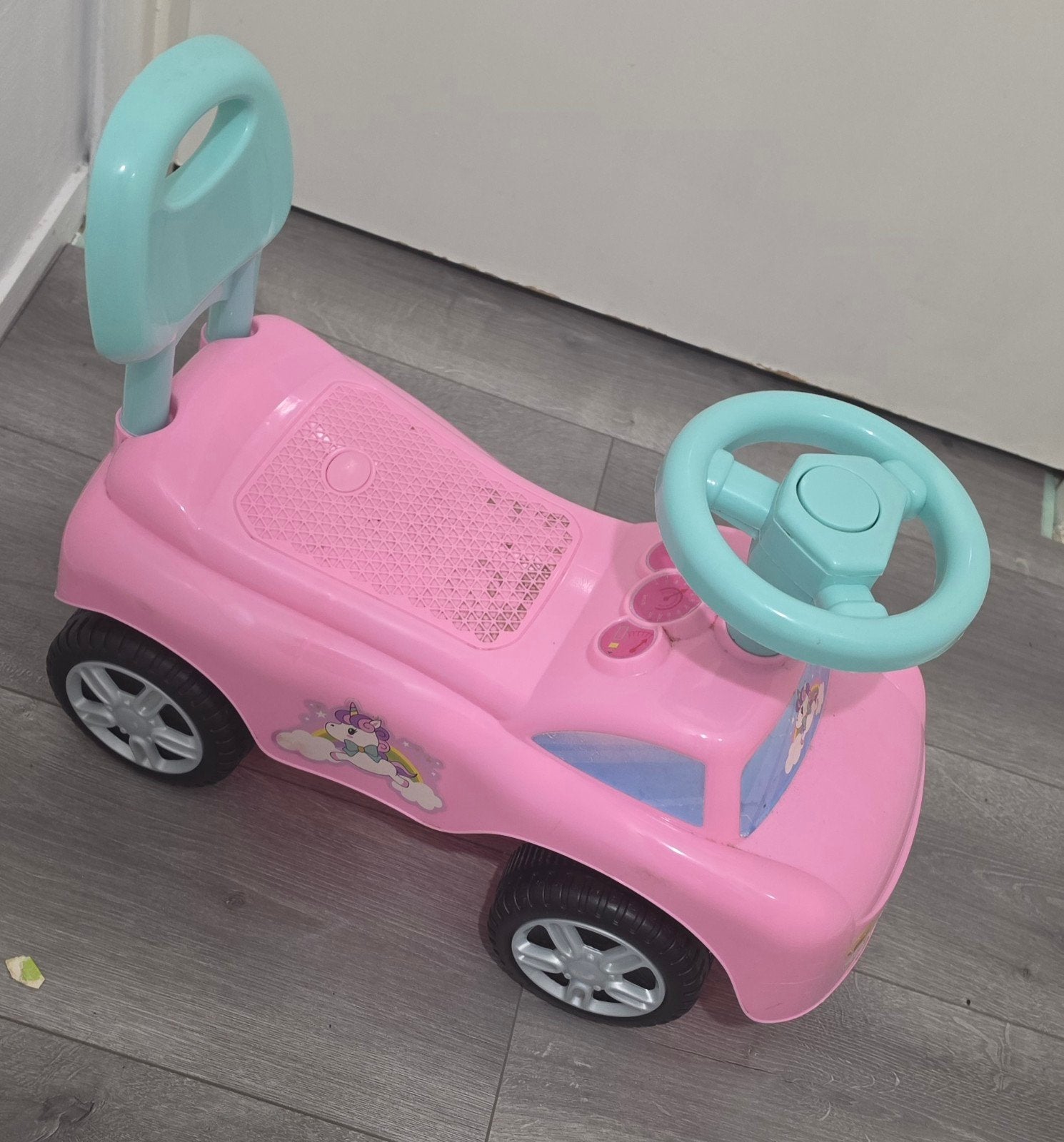 Roze loopauto met eenhoorn design, Kinderen en Baby's, Ophalen, Gebruikt, Loopvoertuig