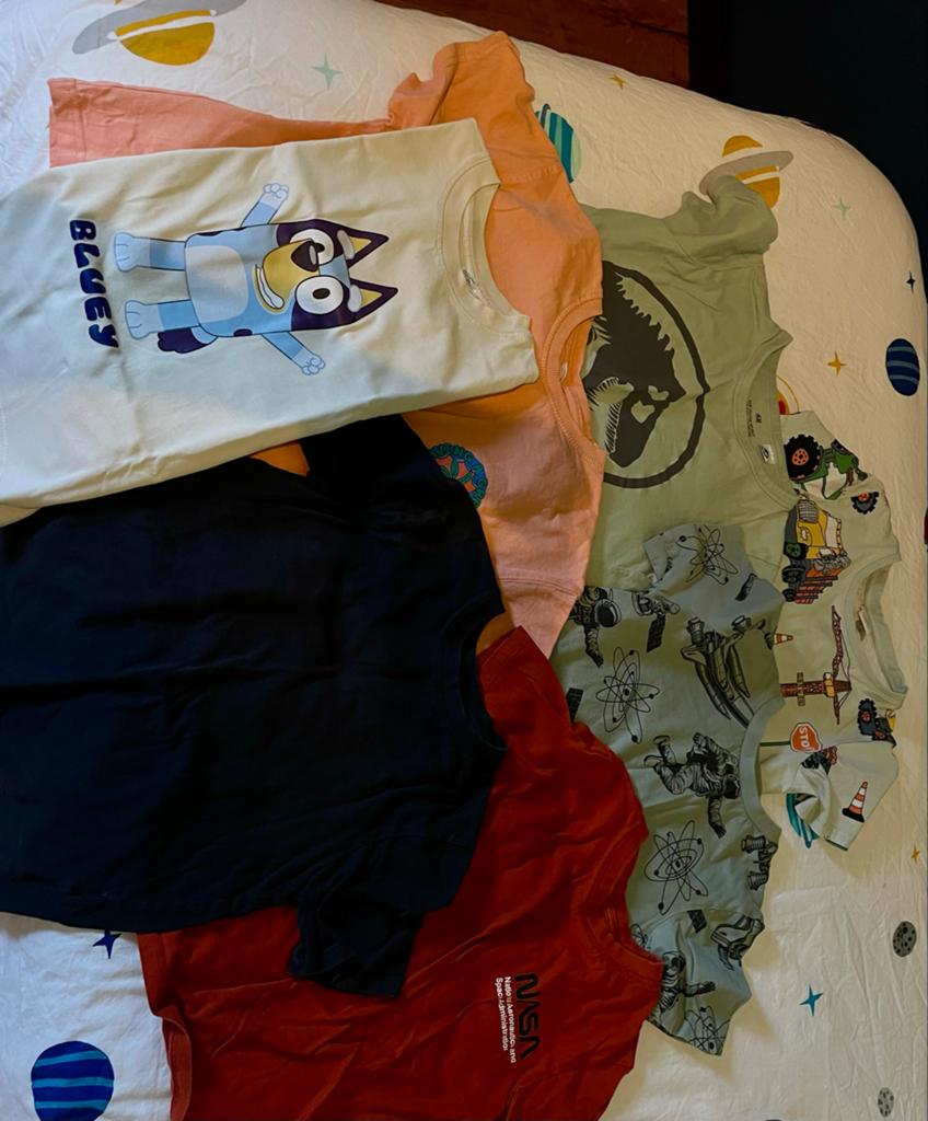 7x korte mouw T-shirts maat 122/128, Kinderen en Baby's, Kinderkleding | Maat 122, Ophalen, Gebruikt, Jongen, Overige typen