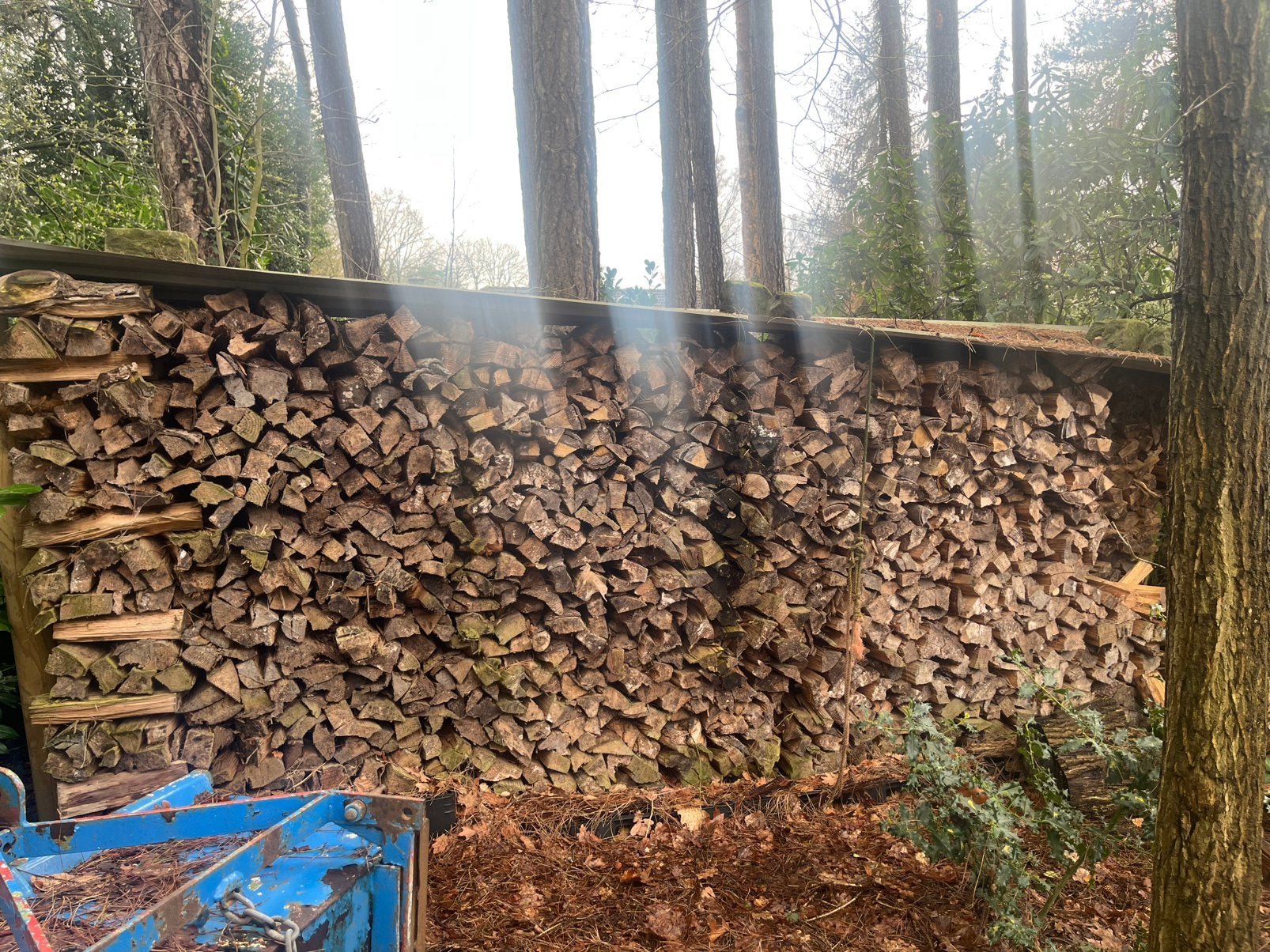 Brandhout den, Ophalen