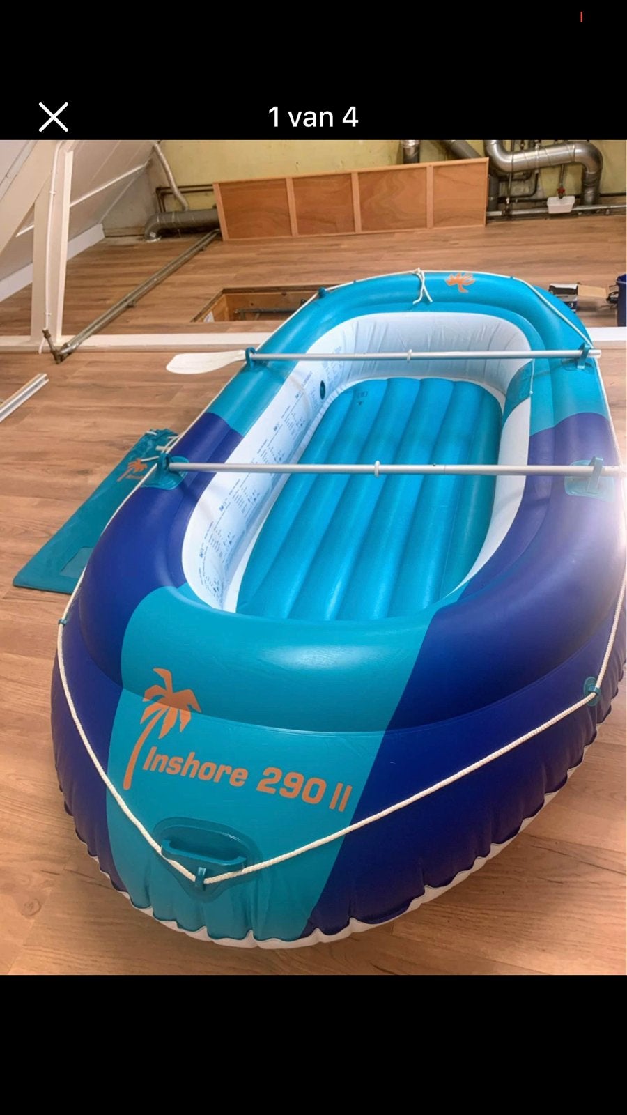 Goed bootje compleet met peddels, Watersport en Boten, Ophalen, Met peddels, Overige typen, Twee personen