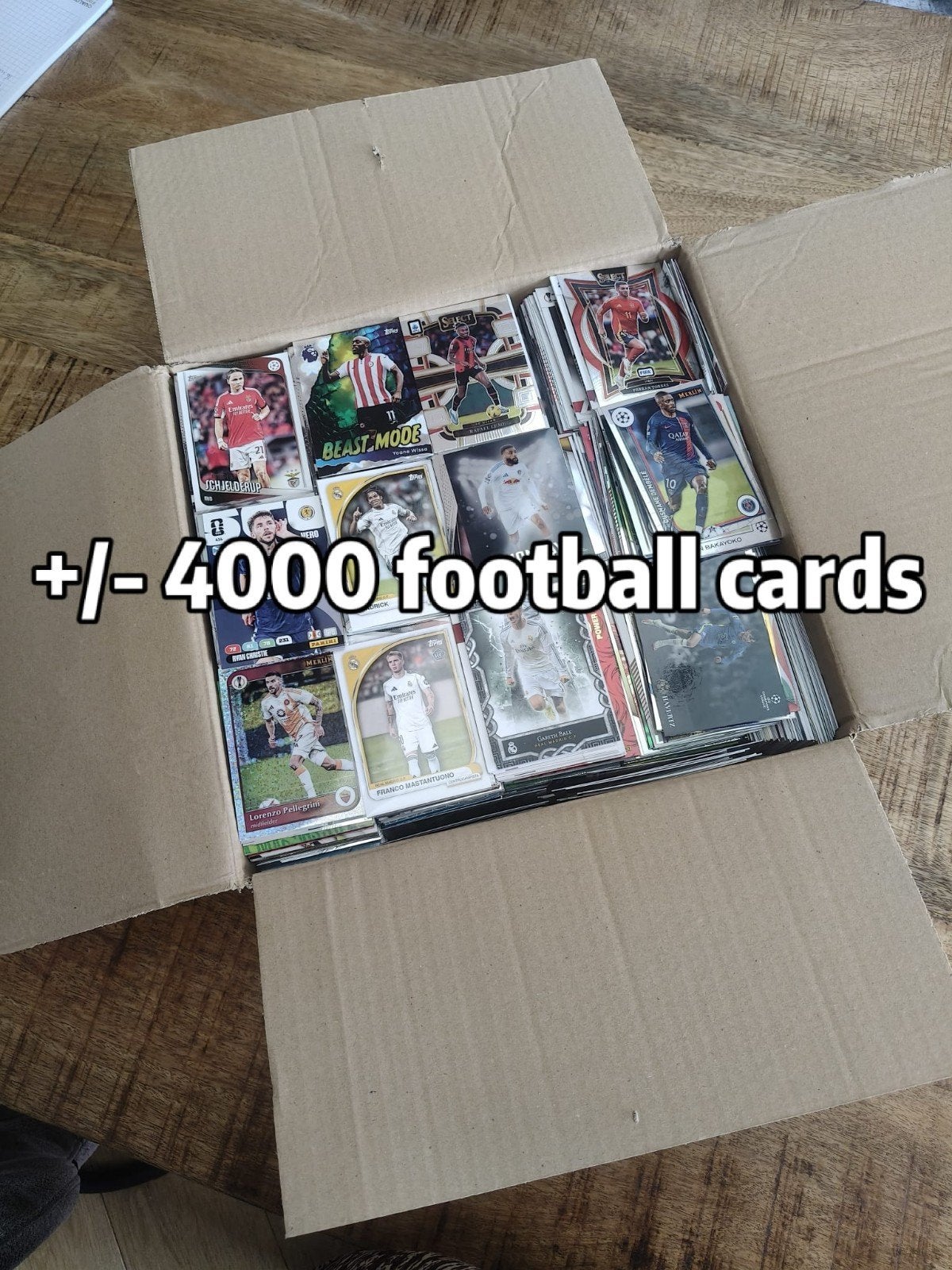 grote verzameling voetbal kaarten topps en panini collectie, Ophalen of Verzenden, Nieuw, Meerdere plaatjes