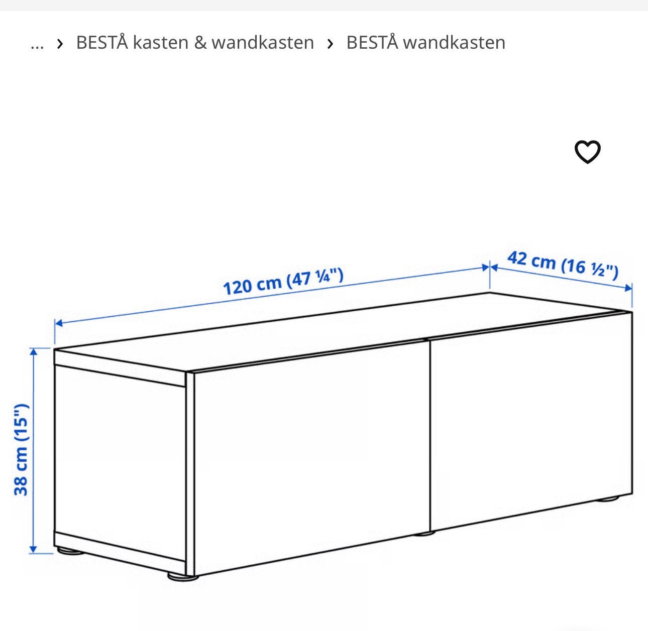 Ikea Besta kasten, Ophalen, 100 tot 150 cm, Zo goed als nieuw, Minder dan 100 cm