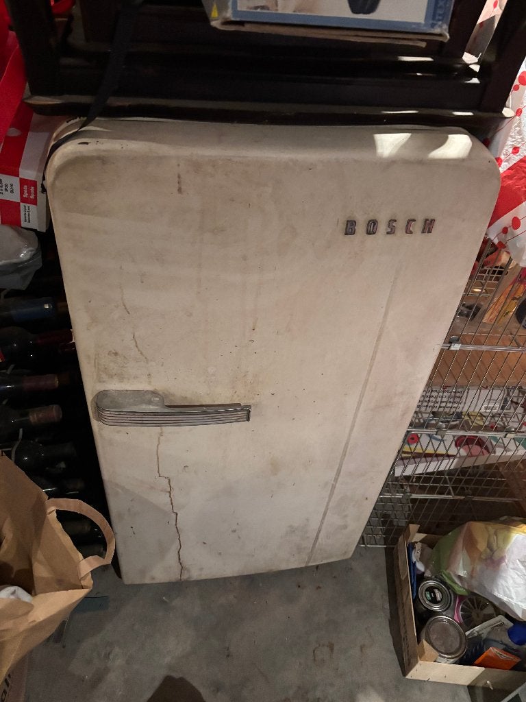 ijskast Bosch jaren 50 - gratis afhalen, Ophalen, 200 liter of meer, 160 cm of meer, Zonder vriesvak