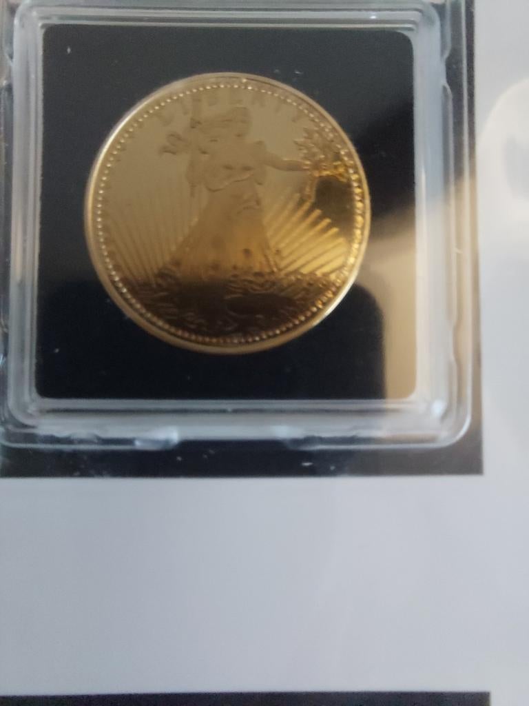 Herslag USA 20 Gold-Dollar Double Eagle 1933 coin, Postzegels en Munten, Munten | Amerika, Ophalen of Verzenden, Noord-Amerika