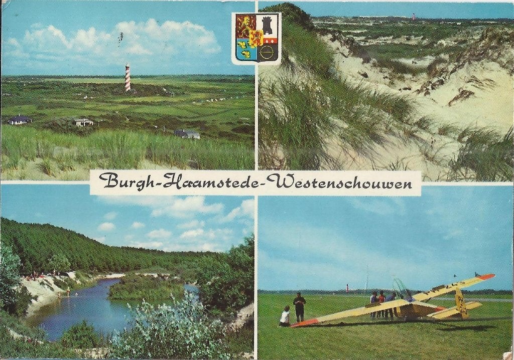 D106 Gelopen ansichtkaart burgh haamstede westenschouwen, Ophalen of Verzenden, 1980 tot heden, Gelopen