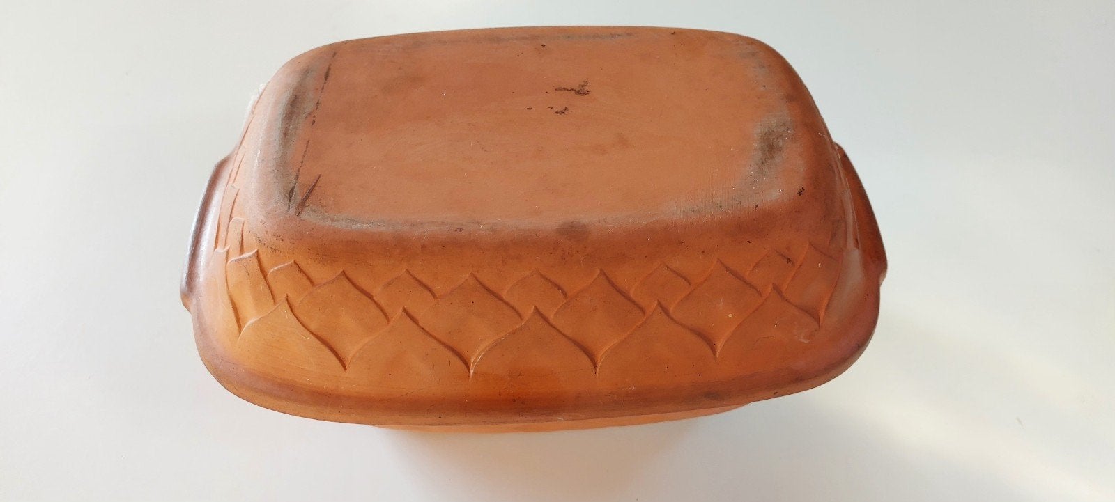 Terracotta Römertopf Ovenschaal - Ideaal voor Braden, Ophalen of Verzenden, Gebruikt, Overige materialen