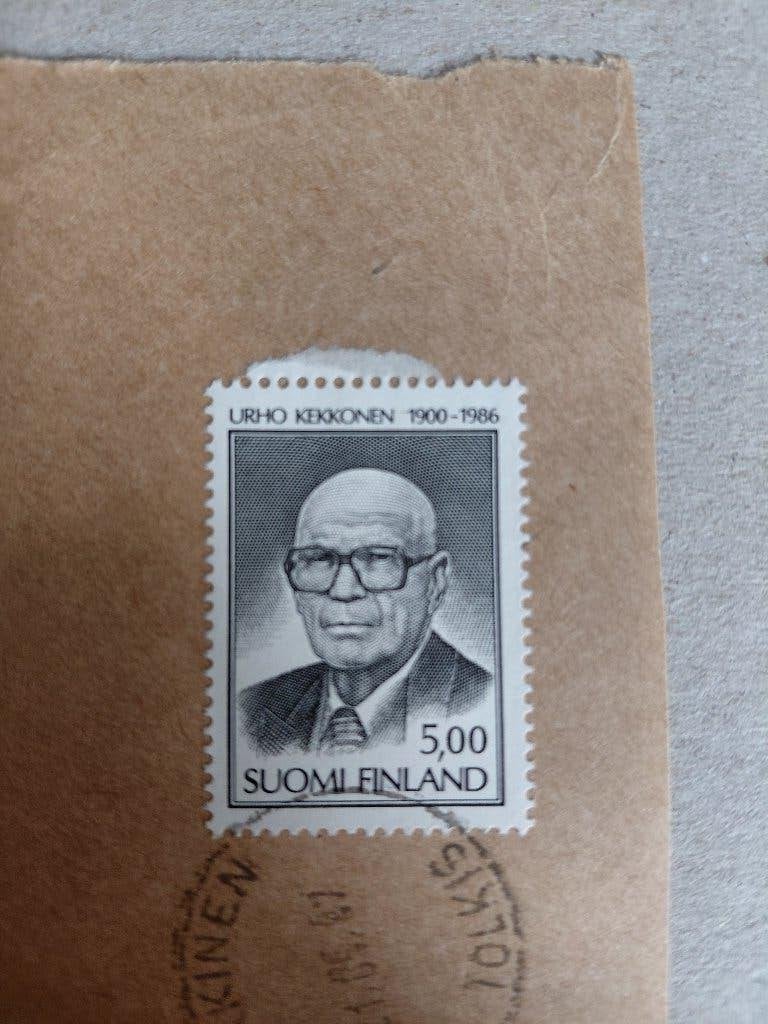 1986 Finland Urho Kekkonen voormalige president, Verzenden, Finland, Gestempeld