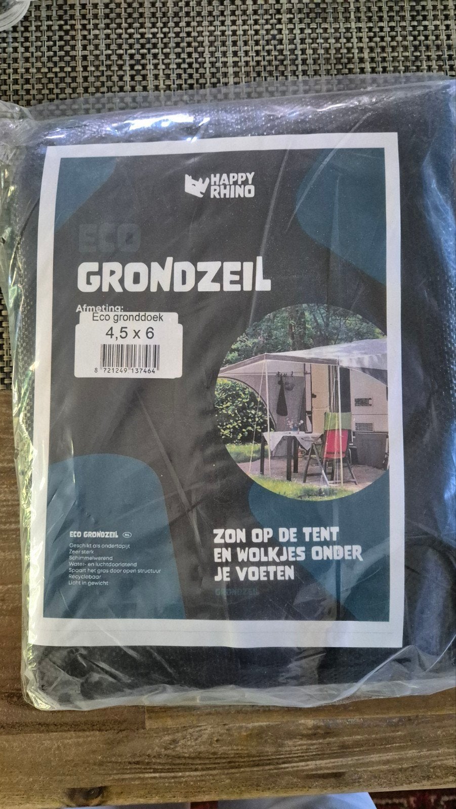 Grondzeil Happy Rhino NIEUW 4,5 x 6 m, Ophalen of Verzenden, Nieuw