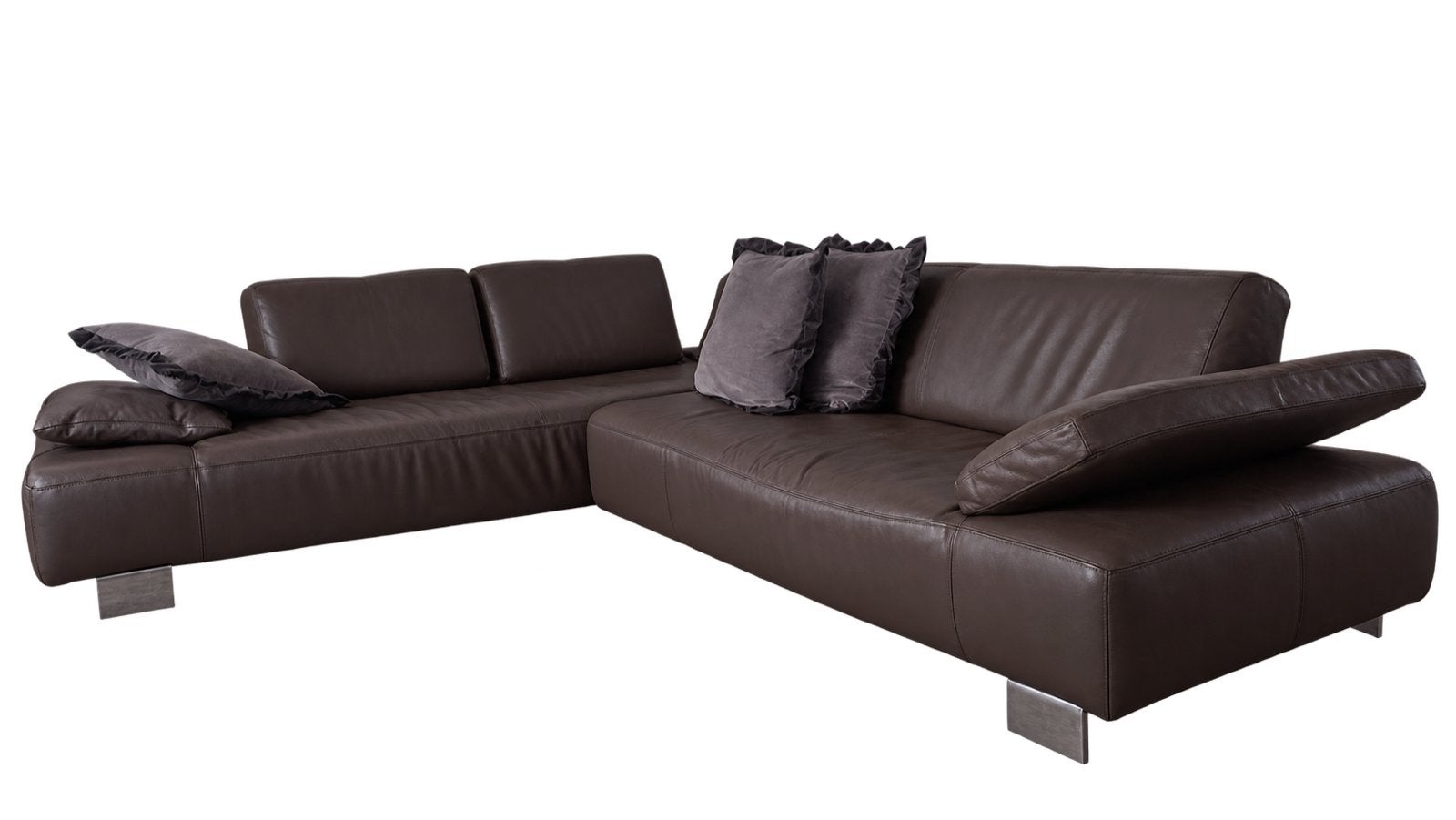 Luxe Leren Hoekbank - Comfortabel en Stijlvol, 250 tot 300 cm, 100 tot 125 cm, Hoekbank, Leer