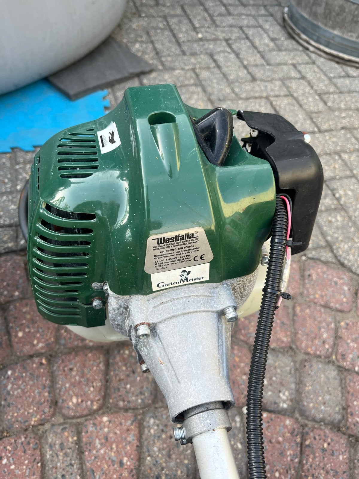 Westfalia Benzine bosmaaier - Nieuwstaat!, Tuin en Terras, Grasmaaiers, Zweefmaaier, Ophalen, Zo goed als nieuw, Benzine-grasmaaier