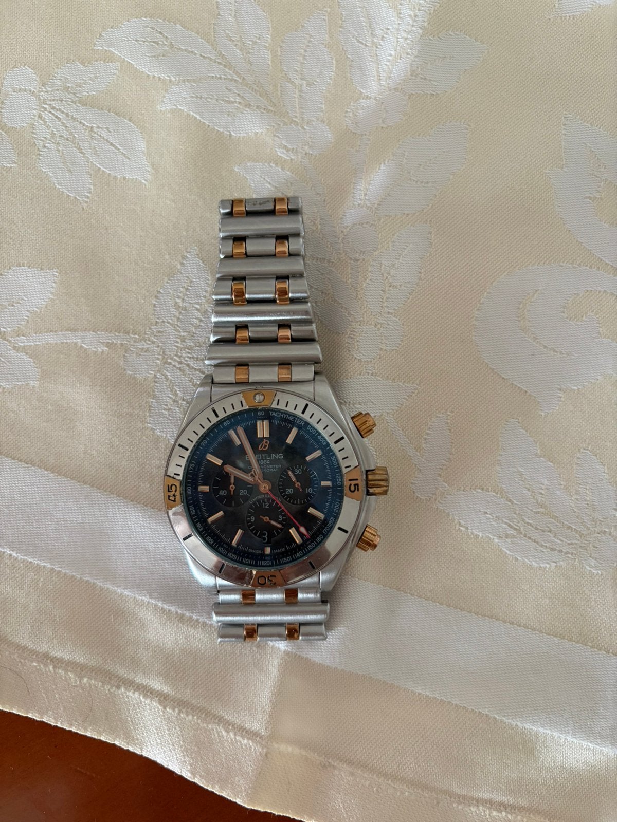 Nieuwe breitling horloge, Ophalen, Zo goed als nieuw, Staal, Breitling