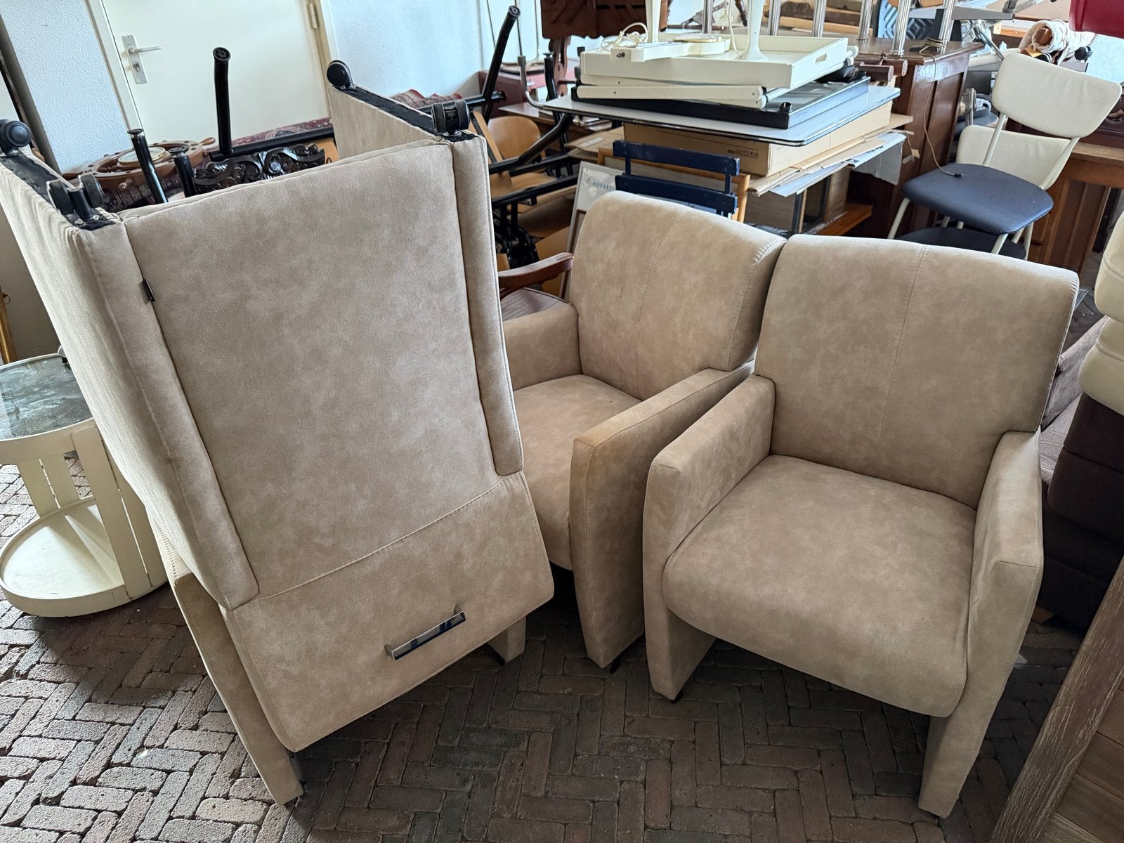 4 Goossens fauteuils - Zo goed als nieuw, Huis en Inrichting, Stoelen, Overige kleuren, Ophalen of Verzenden, Zo goed als nieuw