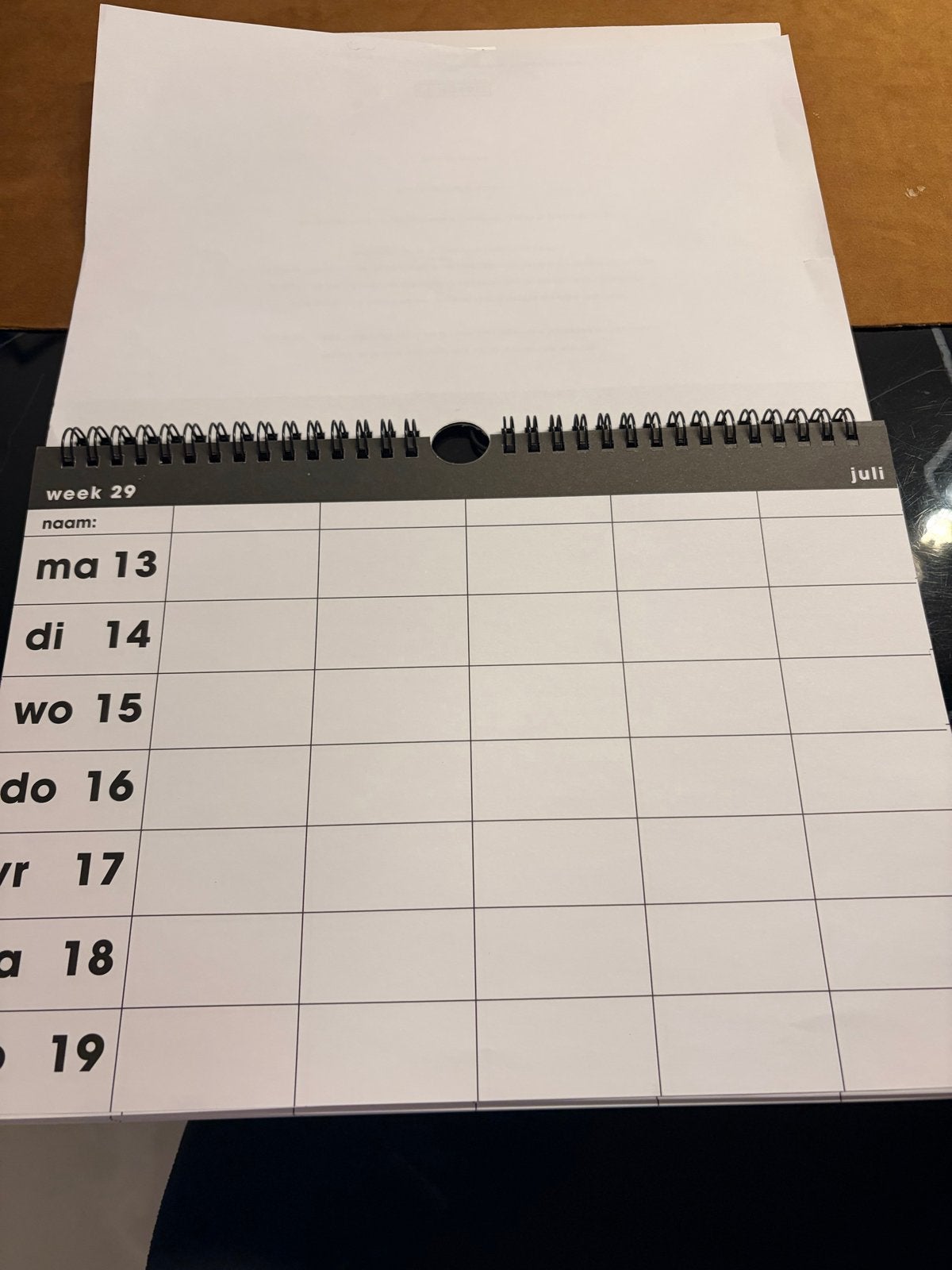 Familieplanner voor as schooljaar, Ophalen of Verzenden, Maandkalender