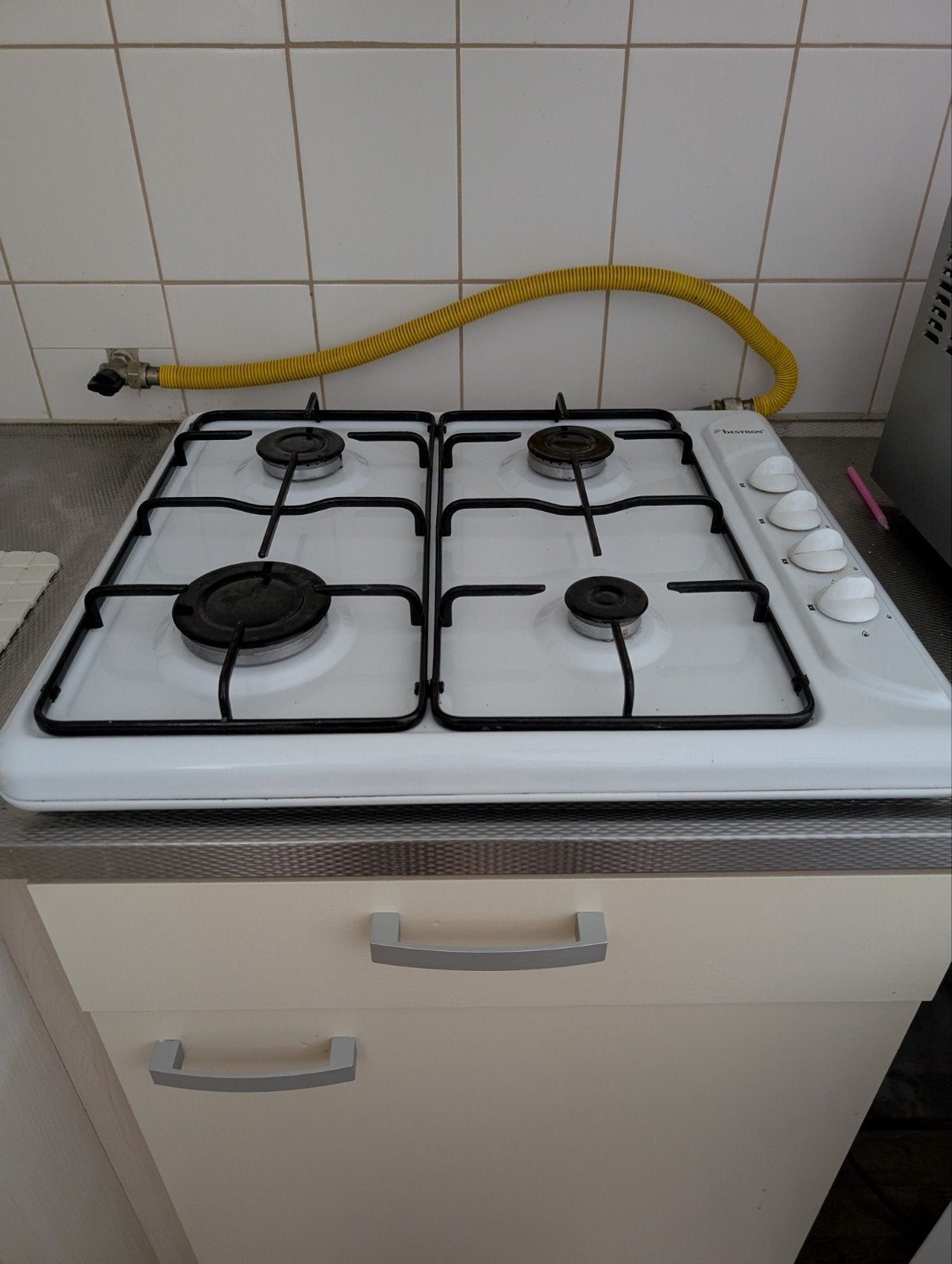 4 pits, Ophalen, Vrijstaand, Gas, 4 kookzones