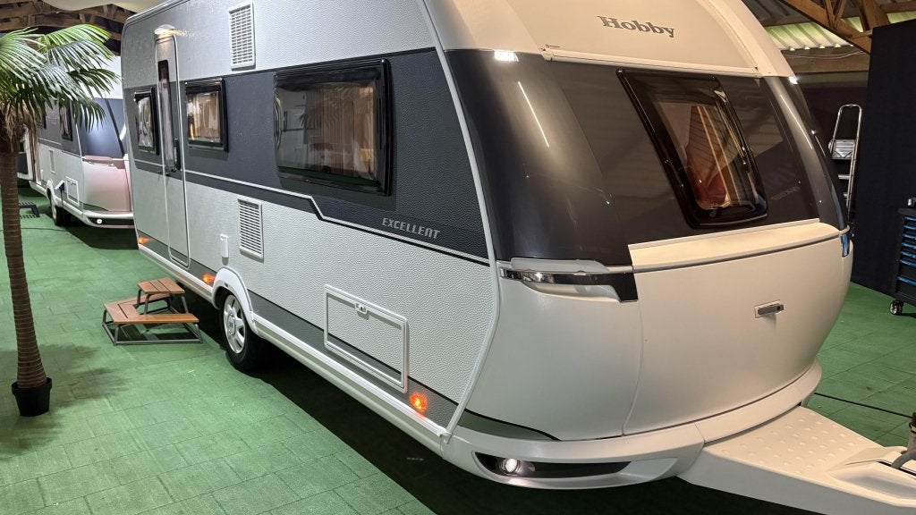 Hobby Excellent 495 UL Voortent/1e eigenaar, Caravans en Kamperen, Caravans, Schokbreker, Hobby-Wohnwagenwerk Ing. Harald Striewski GmbH