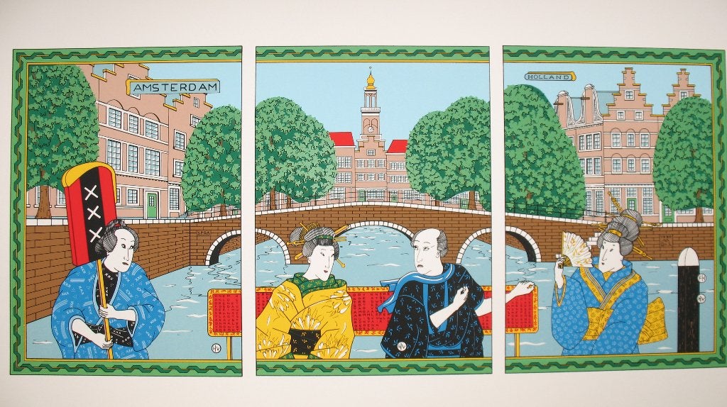Zeefdruk., Antiek en Kunst, Ophalen of Verzenden