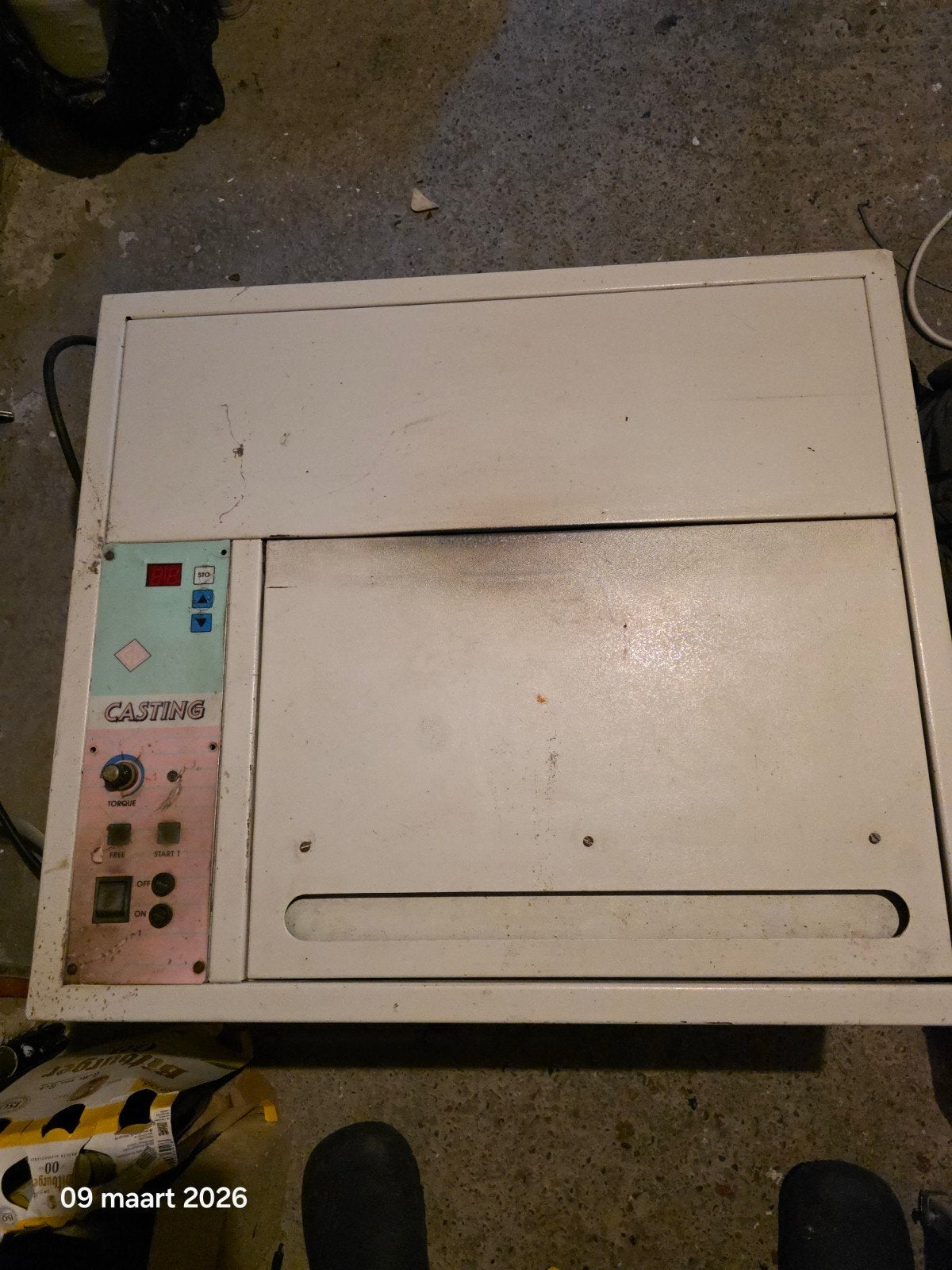 Slinger gietapparat Degussa automatish, Ophalen, Gebruikt