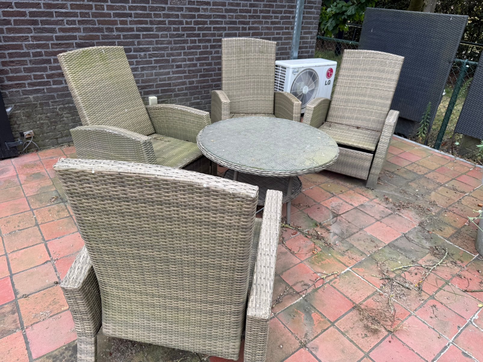 Tuinset met kist, Tuin en Terras, Ophalen, Gebruikt, Kunststof