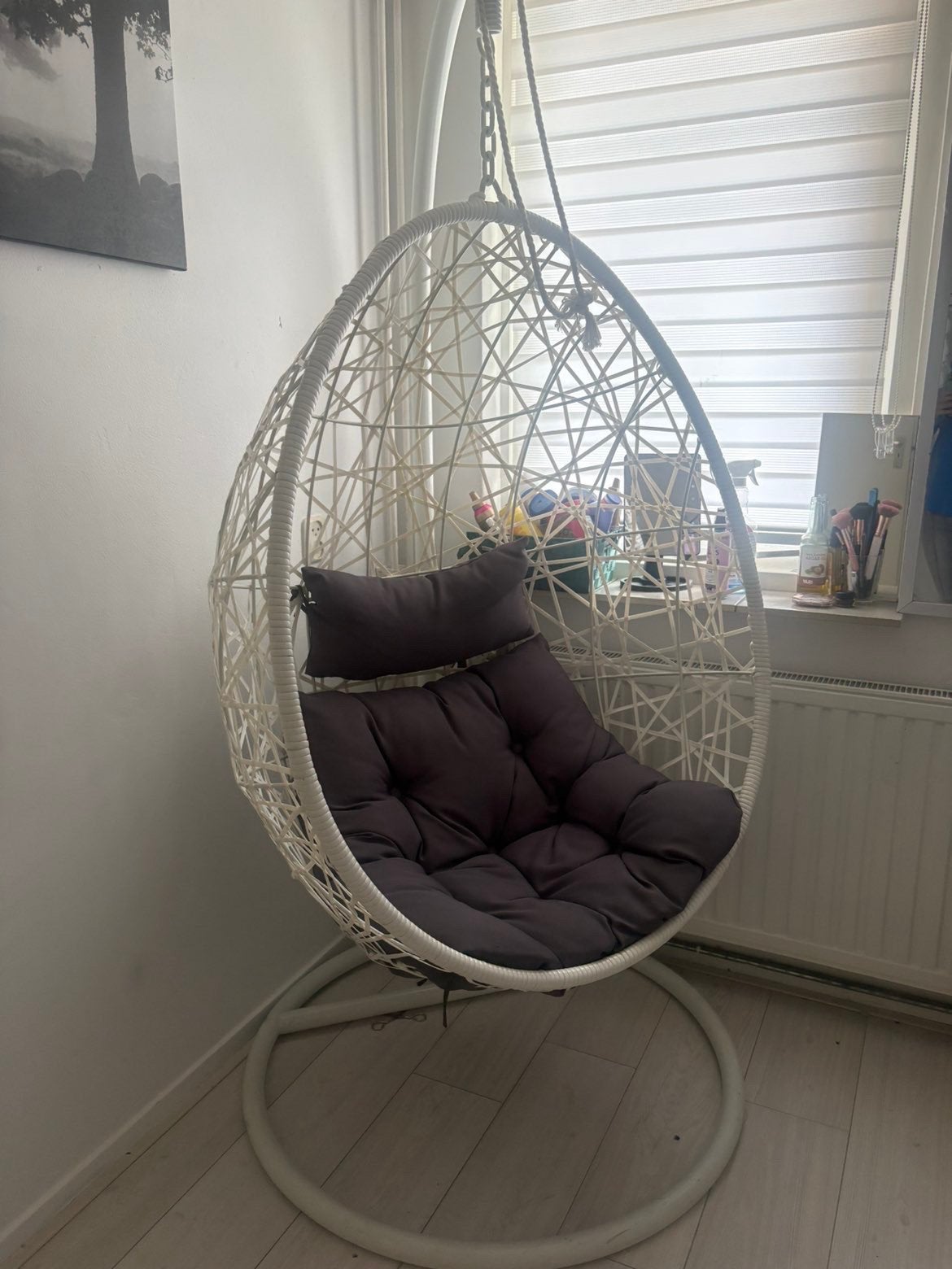 Mooie stoel voor buiten kan eventueel ook buiten bied iets, Tuin en Terras, Ophalen, Zo goed als nieuw, Kunststof