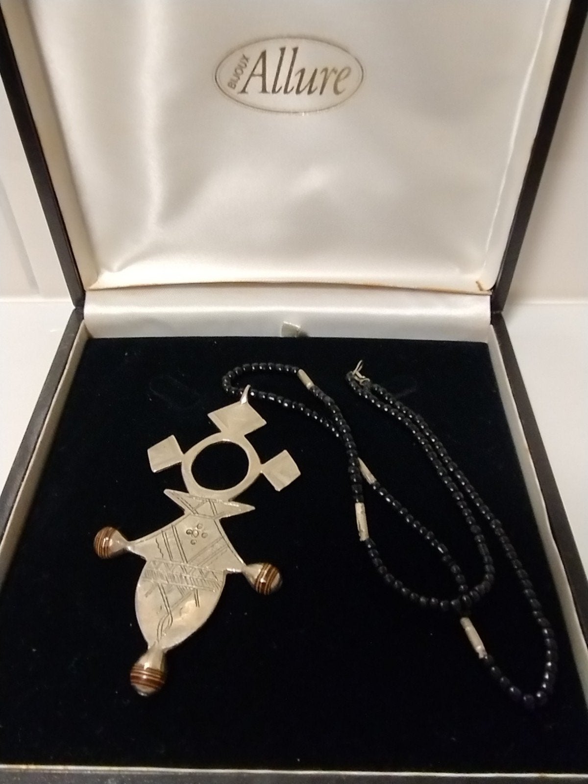 Oud Tuareg zilver kruis pendant hanger Niger, Sieraden, Tassen en Uiterlijk, Ophalen of Verzenden, Nieuw, Zilver, Zilver
