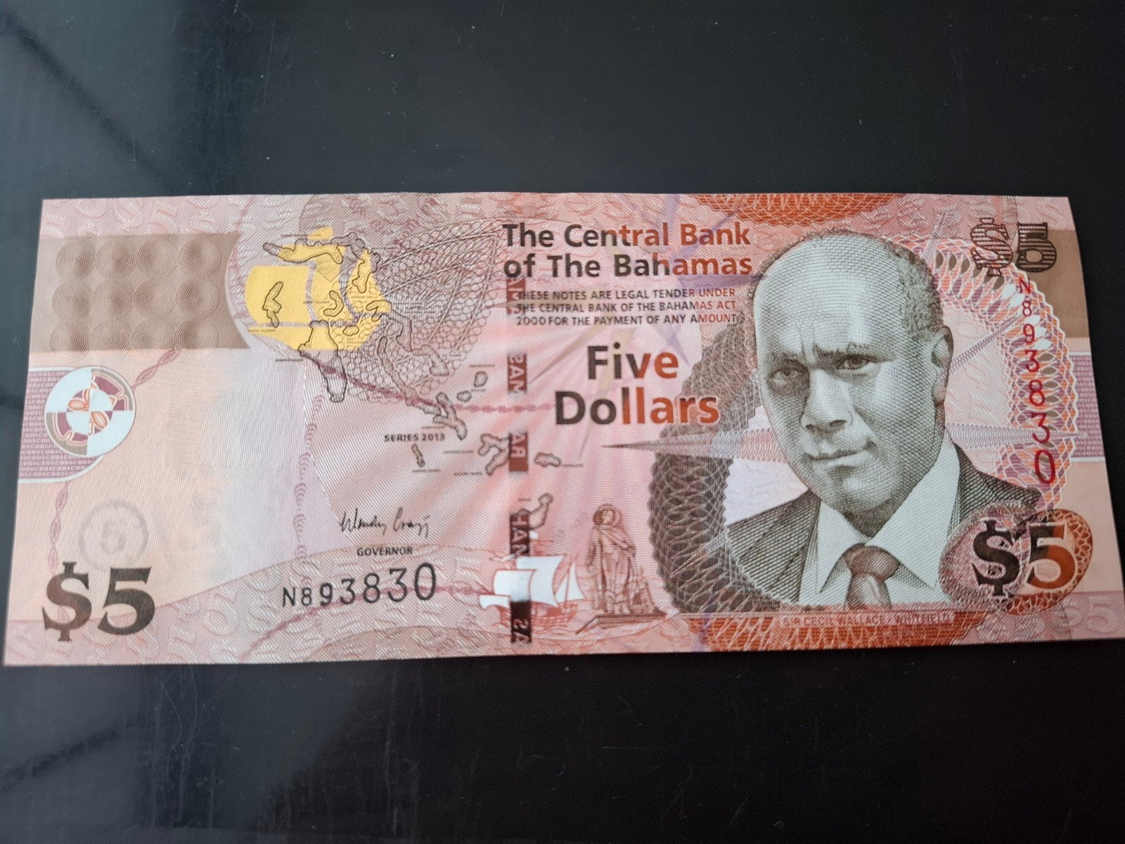 ### bahamas 5 dollar 2013 ###, Ophalen of Verzenden