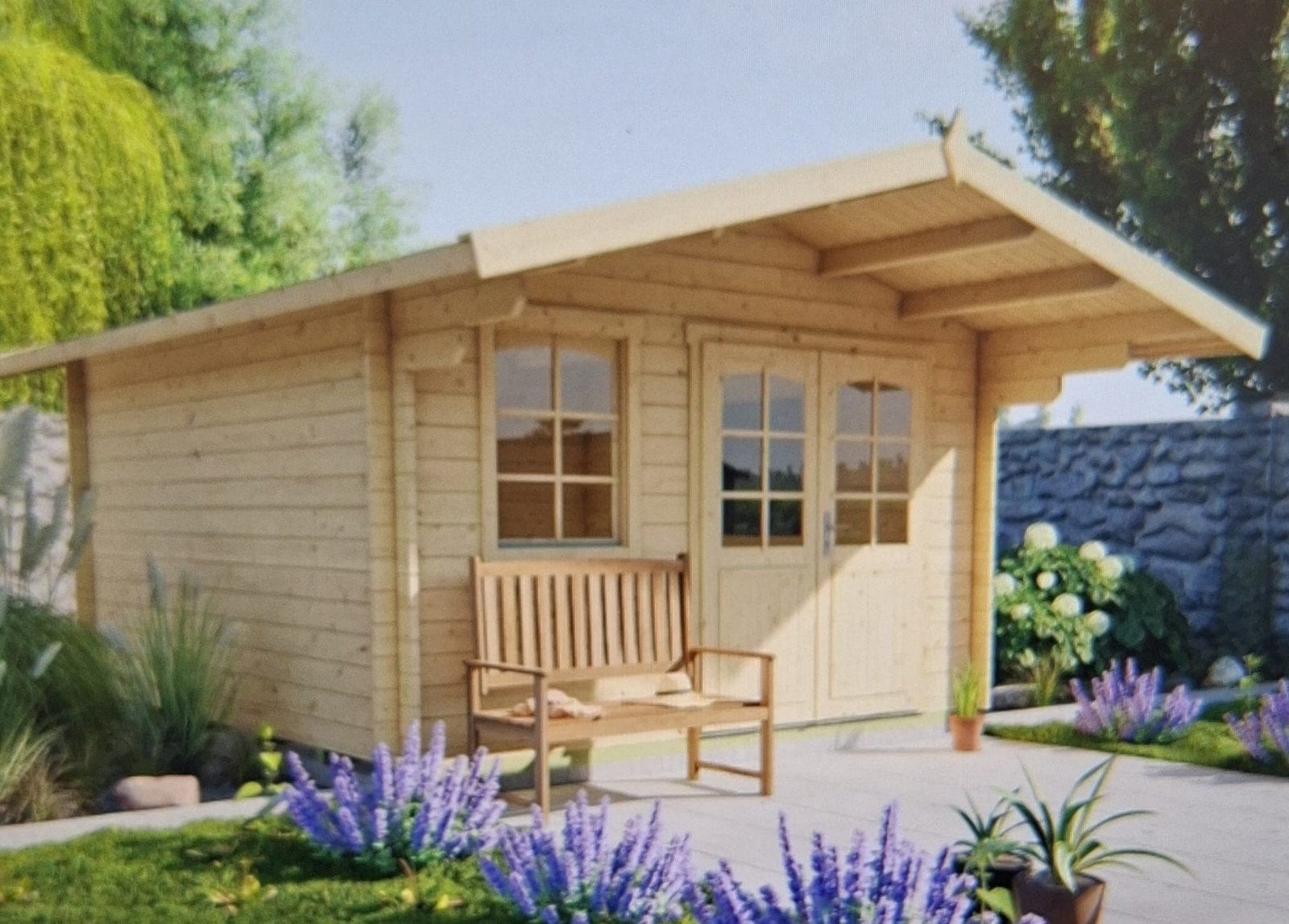 Nieuwe Marbella Blokhut - Stevig en Compleet tuinhuis, Tuin en Terras, Tuinhuizen, 200 tot 400 cm, 250 tot 500 cm, Blokhut, Nieuw