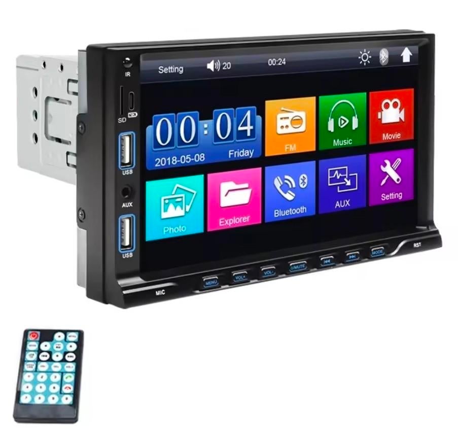 1 DIN Touchscreen MP5 Autoradio met Bluetooth LAATSTE, Auto diversen, Autoradio's, Nieuw, Ophalen of Verzenden